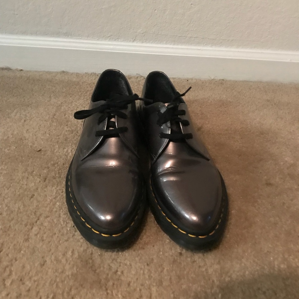Dark silver Doc Martins oxford